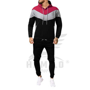 Survêtement d'hiver pour homme 2024, fabrication directe d'usine, design personnalisé en coton et polyester avec fermeture éclair supérieure pour le jogging - Product Image 1
