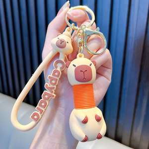 Porte-clés rétractable Capybara avec mousqueton – Article promotionnel - Product Image 6