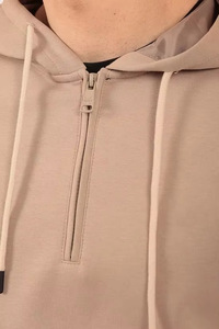 Último DISEÑO DE chándales para hombre, ropa informal de otoño, Sudadera con capucha de Color rosa claro con bolsillo de canguro, ajuste Regular cómodo - Product Image 5