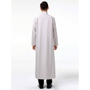 Thobe Casual Moderno para Hombre, Diseño Exclusivo, Algodón Ligero, Jubba Islámica Clásica, Atuendo Musulmán Tradicional - Product Image 5