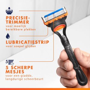 Gillette Fusion5 24 lames de recharge, avec bande lubrifiante pour une expérience de rasage en douceur et 5 lames pour une longue durée lisse - Product Image 5
