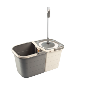 19L Double Bucket for Spin Mop <b>Set</b> with <b>Magic</b> Floor Cleaning System Clean & Dirty Water Separation for Cleaning - Product Image 1