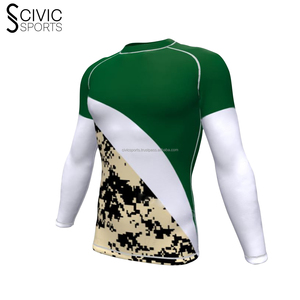 Vêtements de protection solaire Chemise de compression Rash Guard Sublimé Manches longues Custom Rash Guard - Product Image 2