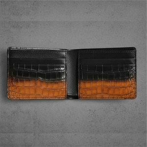 Portefeuille Homme en Cuir Véritable de Haute Qualité, Court, Fin, Anti-Vol, avec Fente pour Pièces de Monnaie et Multiples Cartes, Style Rock - Product Image 5