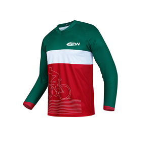 Camiseta de ciclismo para hombre, camiseta de manga corta ligera para bicicleta de carretera y MTB, malla de secado rápido que absorbe la humedad con gráficos elegantes - Product Image 1