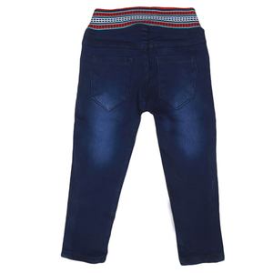 Pantalon en jean extensible Chase Value pour filles - 1-2 ans - Bleu foncé - Product Image 3
