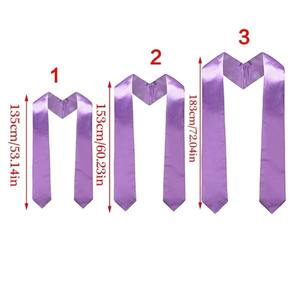 Wholesale Custom Blank Polyester Printable Sash <b>Satin</b> Adult Unisex School Graduation Stole <b>Scarves</b> Shawls Sublimation - Product Image 3