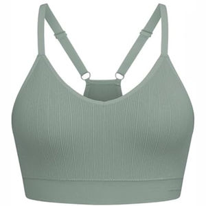 Vente en gros soutien-gorge de sport sans coutures pour femmes soutien-gorge d'athlétisme de qualité supérieure pour l'entraînement et la course logo personnalisé respirant Service OEM - Product Image 3