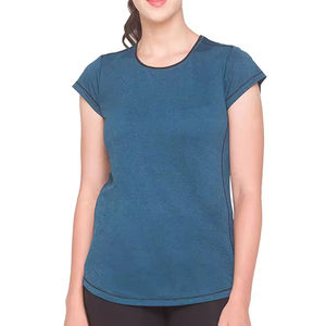 Haute qualité femmes t-shirts blanc plaine coton t-shirt pour impression personnalisée à manches courtes col rond t-shirt - Product Image 1