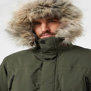 Service OEM Veste parka à capuche pour hommes grande taille résistante aux intempéries coupe-vent en gros - Product Image 4