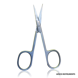 Ciseaux à ongles extra-affûtés de qualité supérieure, ciseaux à cuticules avec lames courbées, étui en cuir, adaptés aux utilisateurs droitiers/gauchers, 3,5 pouces - Product Image 4