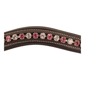 Nouvelle collection de bracelets de cheval en cuir de designer avec pierres de cristaux roses prix de gros pour l'équitation - Product Image 3