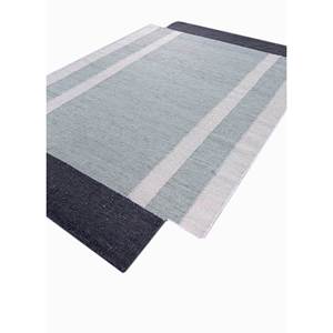 พรมขนสัตว์ทอลายแบนสีน้ำเงินลายทางสำหรับใช้ในบ้าน-Adwl-125 - Product Image 2