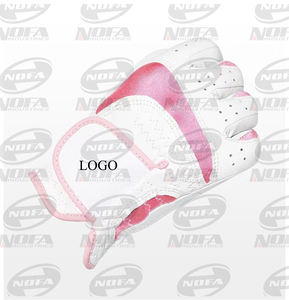 Guantes de golf antideslizantes transpirables deportivos de piel de cordero de PU para hombre con logotipo personalizado de fabricante OEM, paquete individual con logotipo personalizado para mano izquierda y derecha - Product Image 2