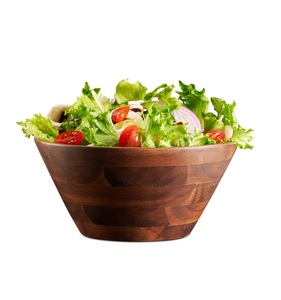 Bowl <b>Set</b> Premium Acacia <b>Wood</b> Bowls Salad Serving Bowls Home Decor Housewarming Gifts <b>Set</b> of 2 Custom Size Natural <b>Wood</b> Color - Product Image 1