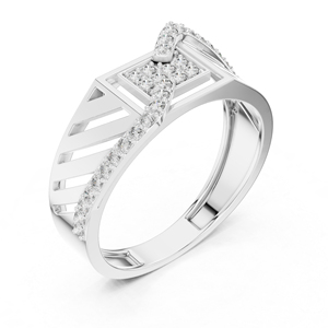 Anillo de Oro Blanco de 14K con Diamante Redondo de 0.34 Quilates Cultivado en Laboratorio, Certificado por IGI, de Lujo para Uso Diario, para Mujer |   Diamante Cultivado Nuevo - Product Image 6