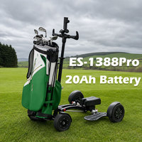 Voiturette de golf pliable Eswing 20Ah, chariot de golf portable à batterie lithium, scooter de golf électrique