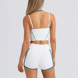 High Quality Custom Activewear <b>for</b> <b>Women</b> Sportswear Fitness <b>Yoga</b> Set-2 Piece Tank Top <b>Shorts</b> Ropa Woman - Product Image 3