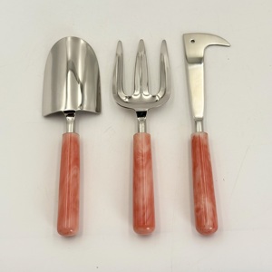 Outils de jardinage en acier inoxydable avec manche en résine, outils de bonsaï pour le repiquage, le creusement, le désherbage et la plantation - Product Image 4