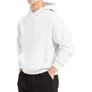 Streetwear populaire hiver hommes 100% coton léger 500GSM respirant séchage rapide pleine longueur à capuche - Product Image 2