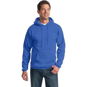 Sweat-shirt à capuche en coton mélangé pour homme, grande taille, coupe classique, logo brodé, personnalisable, vintage, basiques d'hiver - Product Image 3