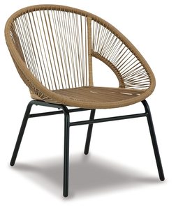 Chaise de salle à manger en corde et en fer faite à la main pour la maison, le bureau, le restaurant, le café, l'entrepôt et le bar à domicile - Durable et écologique - Product Image 1