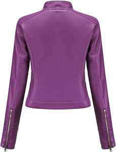 OEM Luxury Vintage Genuine Leather Women's Bomber Style Winter <b>Coat</b> Unique Printed Technics Hot <b>Sale</b> Unique Color <b>for</b> Spring - Product Image 2