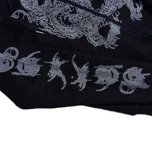 Sudaderas con diamantes de imitación para mujer, sudaderas de manga larga personalizadas con estampado de alta calidad para mujer, Sudadera con capucha de algodón para hombre - Product Image 4