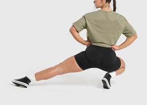 OEM/ODM T-shirts streetwear 100% coton Vente en gros T-shirt léger à épaules tombantes avec logo imprimé personnalisé - Product Image 5