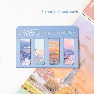 Vintage Van Gogh Monet Metal Magnetic Water Resistant Bookmark