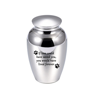 Guci Kenangan Hewan Peliharaan dari Aluminium dengan Alas Anti Selip, Wadah Abu Hewan Peliharaan yang Tahan Lama, Ukiran Khusus untuk Nama dan Tanggal Anjing/Kucing - Product Image 4