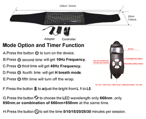 Shanglaite 2025 diskon besar-besaran bantalan pinggang terapi lampu merah LED foton 660nm 850nm pemanas fisik inframerah pembungkus besar penggunaan klinik rumah - Product Image 6