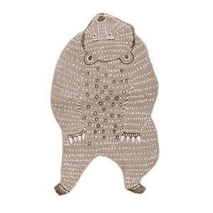 Tapis en laine et viscose tufté à la main Wild Wanderlust, imprimé animal, ivoire, Tra-15120 - Product Image 1