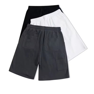 2025 New Multi-Pocket Casual <b>Shorts</b> for Men <b>Women</b> Black White Solid Color Quarterback Pants Breathable Mid-Waist DDP shipping - Product Image 1