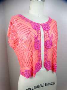 Exports High Fashion Preppy Style Polyester Beaded <b>Cape</b> Unique Handmade Party Wrap for <b>Women</b> and Adults ODM Club Wear - Product Image 2