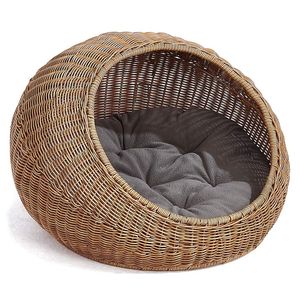 บ้านสัตว์เลี้ยงที่สะดวกสบายเป็นมิตรกับสิ่งแวดล้อมสําหรับสัตว์เลี้ยงที่ทําจากผักตบชวาที่ผลิตในเวียดนาม - Product Image 2