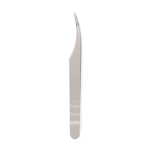 Professional Stainless Steel Eyelash Tweezers Anti-Magnetic Reusable Smooth Tip Precision Grooming <b>Tool</b> for Salon Use - Product Image 3