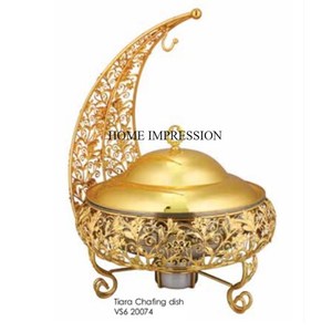 Beautiful Designer Superior Quality Copper Antique Finished Hammered Texture <b>Hotel</b> & Restaurant Chafing Dish Supply From India - Product Image 6