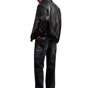 Venta en línea OEM último diseño pantalones vaqueros al por mayor estilo único hombres pantalones vaqueros desgaste al por mayor personalizado de alta calidad ligero - Product Image 5