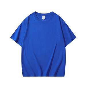 Camiseta informal de cuello redondo de gran tamaño de calidad superior Drop Shoulder 280GSM 100% Camiseta de algodón Boxy Fit Heavyweight camisetas en blanco - Product Image 4