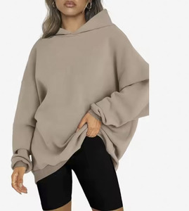 Sweats à capuche surdimensionnés lourds au design personnalisé pour femmes avec sweats à capuche Boxy Cut de haute qualité pour femmes - Product Image 2