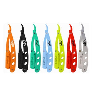 Rasoir de sécurité à bord droit en acier inoxydable pour hommes, personnalisable avec logo, pour salons de coiffure et barbiers - Product Image 1