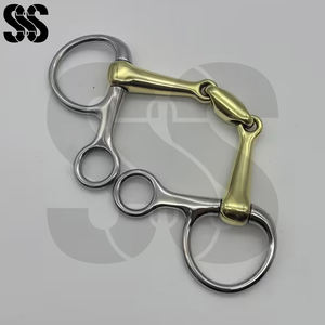 Bocados de Anillas Sueltas para Caballo, de Acero Inoxidable, Lisos y Seguros, Herramienta de Entrenamiento Ecuestre, Bocados Duraderos para Caballo, Comodidad al Montar - Product Image 3