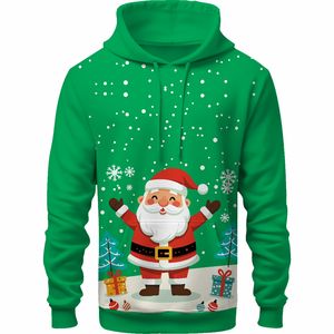 <b>Festive</b> Santa Claus <b>Hoodie</b> Unisex Christmas Winter Casual Sweatshirt available in all colours - Product Image 2