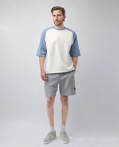 เสื้อยืดผ้าฝ้ายเฮฟวี่เวทของผู้ชาย100% เสื้อยืดธรรมดาฮิปฮอปปักลายขนาดใหญ่พิเศษขนาดใหญ่พิเศษกำหนดได้เอง - Product Image 2