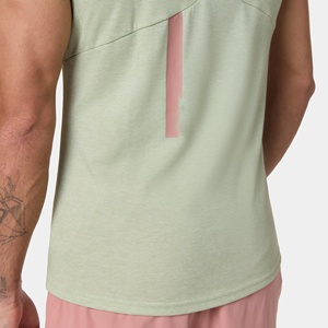 T-shirts de sport pour hommes, coupe ajustée, décontractés, respirants, en jersey de coton et élasthanne 180g, séchage rapide, avec motif, couleur unie - Product Image 6