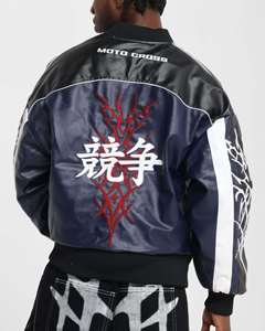 Chaqueta universitaria de diseño personalizado al por mayor para hombre, chaqueta bomber de invierno con cierre de botones y bolsillos interiores Letterman College Baseball - Product Image 5