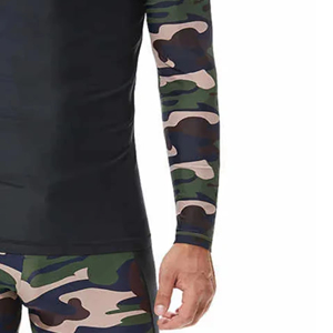 Rashguards de manga larga de camuflaje de alta calidad para BJJ y MMA Precio para Rashguards comprimidos de manga corta a la venta - Product Image 6