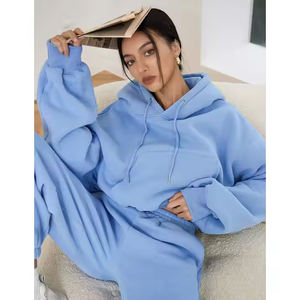 Sudadera con Capucha Extra Grande para Mujer, 100% Poliéster, con Logotipo Personalizado, Secado Rápido, Cintura Elástica, Diseño a Rayas, Conjunto Deportivo para Adultos, 2025 - Product Image 2