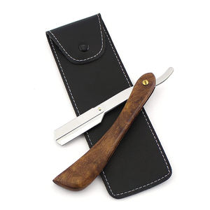 Lames de rasoir à lame unique légères, manche en bois, rasoir à rasoir pour barbiers, fonction de sécurité - Product Image 5